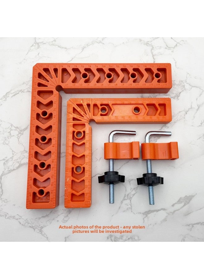 Right Angle Locator 90 Degree Stone Rock Slab Splicing Fixer L-shaped Straight Angle Ruler Plastic Angle Code Woodworking Marking Ruler-Model:3inch Fixed Slot Ruler - Image 5