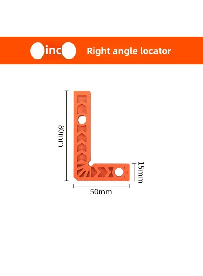 Right Angle Locator 90 Degree Stone Rock Slab Splicing Fixer L-shaped Straight Angle Ruler Plastic Angle Code Woodworking Marking Ruler-Model:3inch Fixed Slot Ruler - Image 1