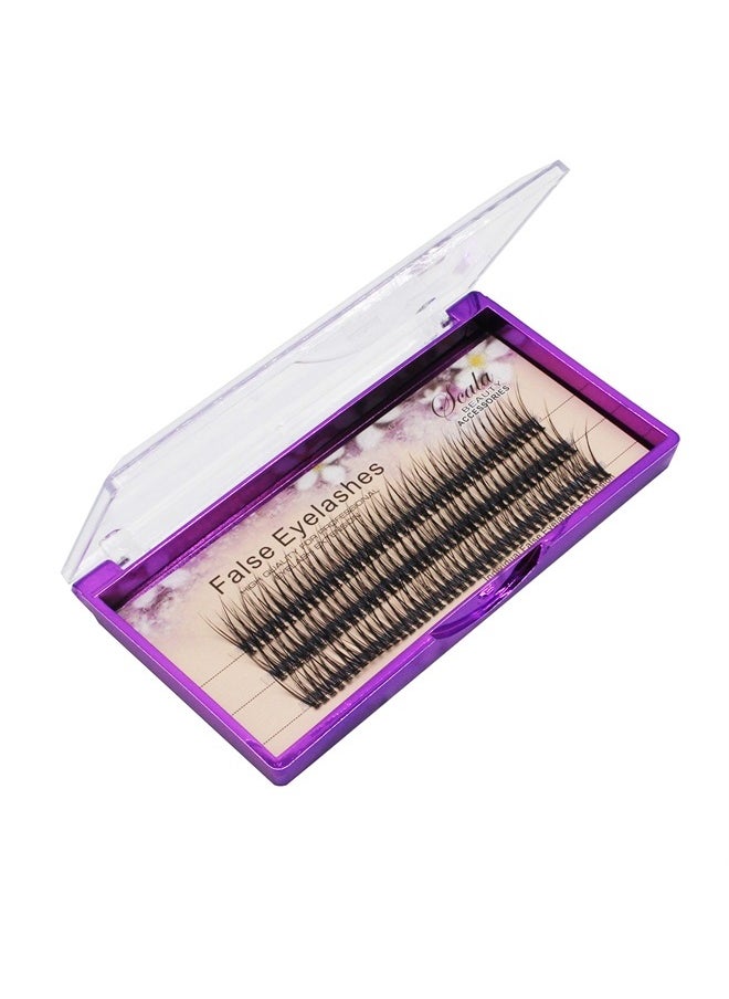 Bodermincer Scala 120Ppcs Fish Tail False Lashes 0.07 Thickness 20 Roots Hair C curl Eyelash Extension Strip False Eyelashes Makeup Individual Lashes (14mm)  - Image 1