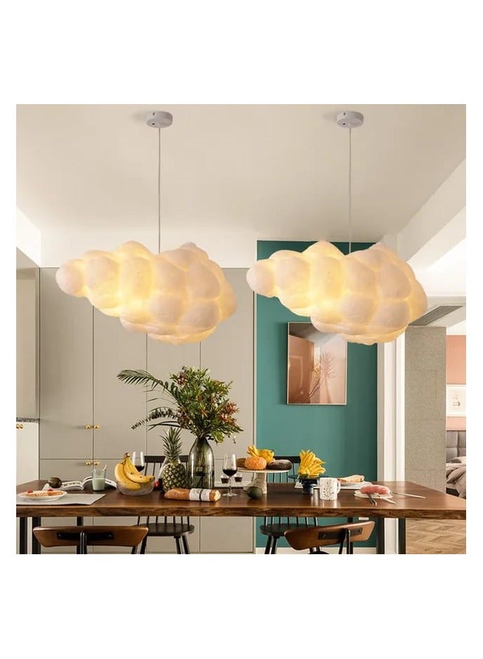 FAMI LIGHTS Campus of Interiors Modern Ceiling Hanging Light Creative Cloud Shaped | Floating Cloud Hanging Ceiling Pendant Lights Cotton Chandeliers for Living Rooms Restaurant Bar Kindergarten size 50 cm - Image 3