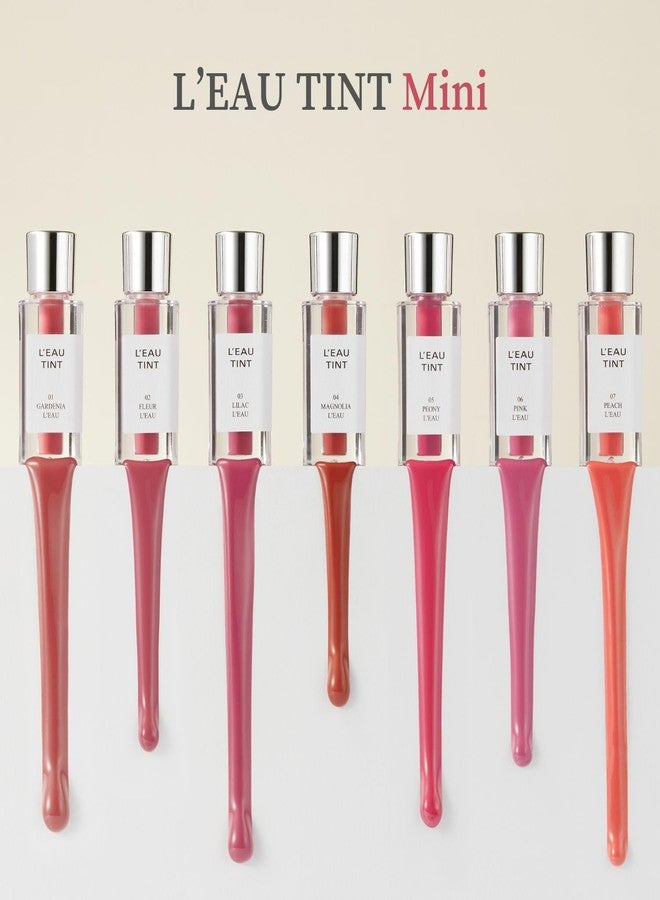 بي بي اي بي بي اي ايه BBIA L'EAU Tint – صبغة شفاه لامعة ومتألقة، صبغة شفاه مائية، غير لزجة، ذات لمعان عالٍ، تدوم طويلاً، مرطبة، خفيفة الوزن، طبيعية، للاستخدام اليومي، مكياج كوري نباتي (05 PEONY L'EAU - MINI) - Image 5