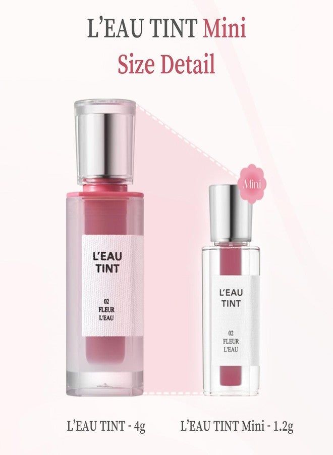 بي بي اي بي بي اي ايه BBIA L'EAU Tint – صبغة شفاه لامعة ومتألقة، صبغة شفاه مائية، غير لزجة، ذات لمعان عالٍ، تدوم طويلاً، مرطبة، خفيفة الوزن، طبيعية، للاستخدام اليومي، مكياج كوري نباتي (05 PEONY L'EAU - MINI) - Image 2
