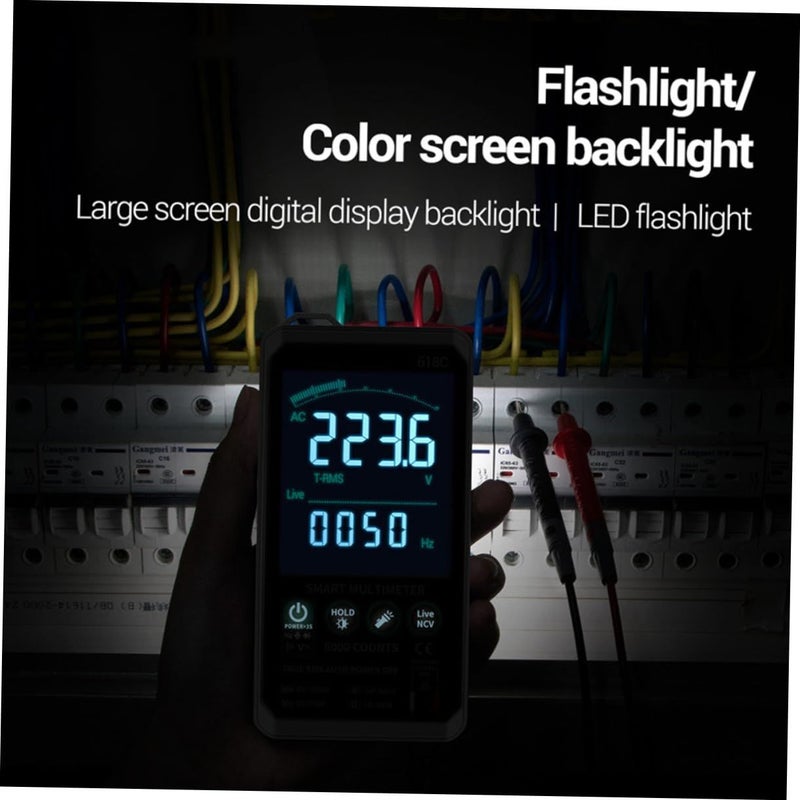 Digital Multimeter with Color Touch Screen True Capacitor Tester Auto Manual Recognition - Image 4