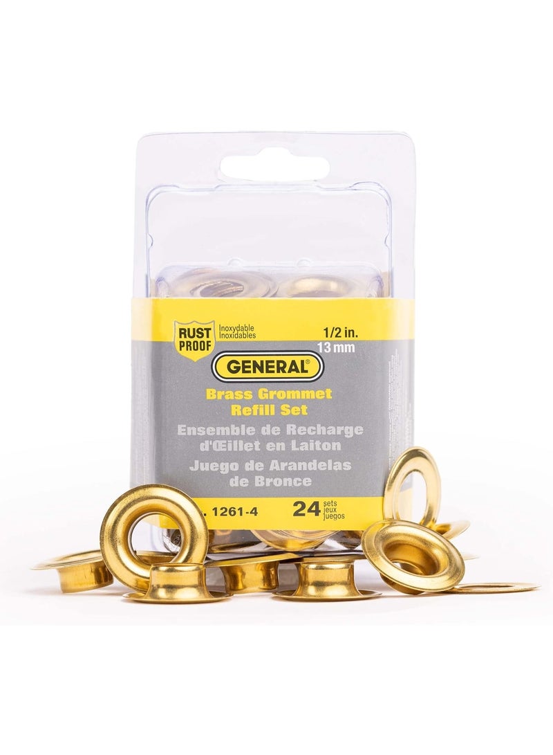 General Tools General Tools 1261-4 1/2-Inch Grommet Refill, 24 Sets  - Image 1