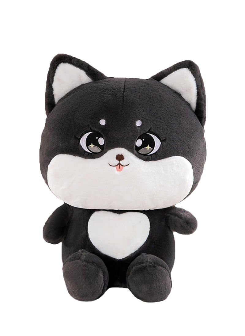 SYOSI Black Cat Plush, Lovely Cat Stuffed Animal Cat Plushie Pillow for Hugging Plush Squishy Pillow Toy for Kids (9.8")  - Image 1