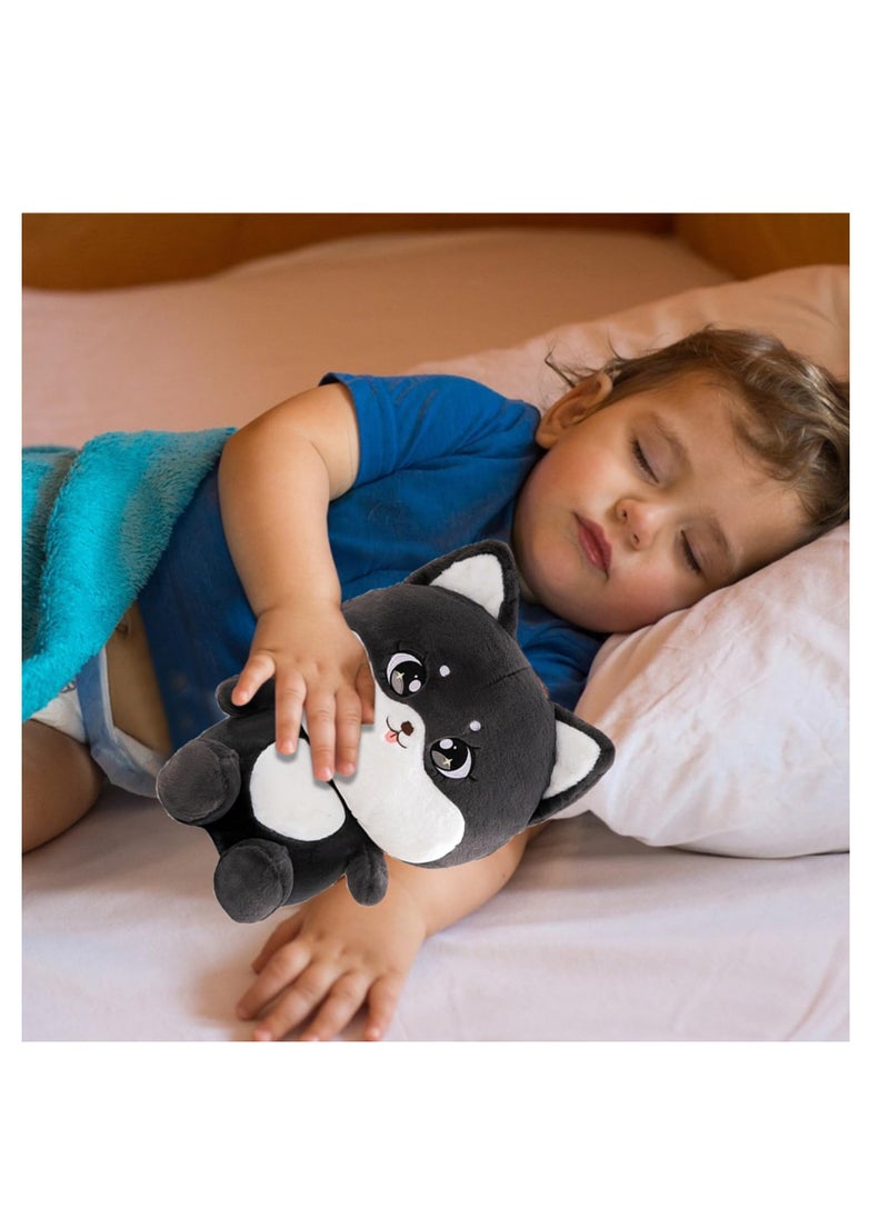 SYOSI Black Cat Plush, Lovely Cat Stuffed Animal Cat Plushie Pillow for Hugging Plush Squishy Pillow Toy for Kids (9.8")  - Image 4