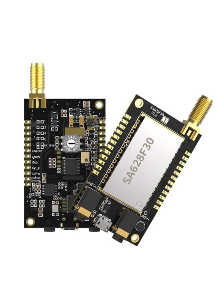 3KM SA628F30 1W 433Mhz Full-Duplex Multi-Device Concurrency Wireless Audio Module x 2 PCS  - Image 1
