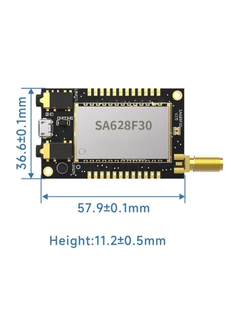 3KM SA628F30 1W 433Mhz Full-Duplex Multi-Device Concurrency Wireless Audio Module x 2 PCS  - Image 2