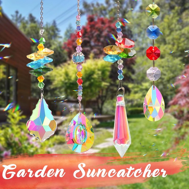 LPKADQA 500PCS DIY Suncatcher Making Kits for Adults DIY Suncatcher Prism Kit for Indoor Outdoor Garden Decor Silver DIY Suncatcher Crystal Kits Gift to Women Daughter Friend Adults - Image 2