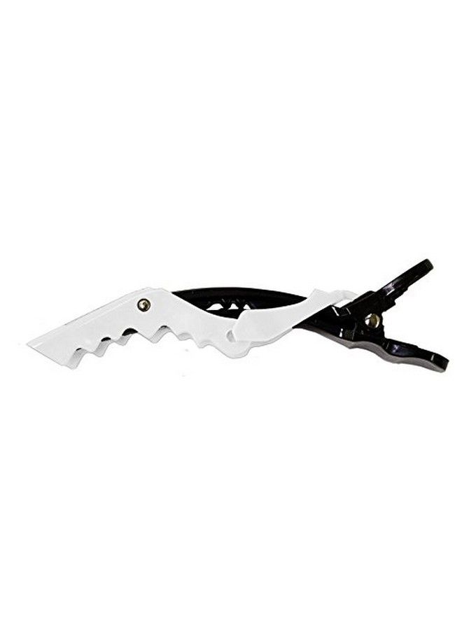 Mia Super Clamps Professional SeriesHair Sectioning Clamps For Drying Styling Make Up ApplicationBlack & White Color (4 pcs) - Image 4