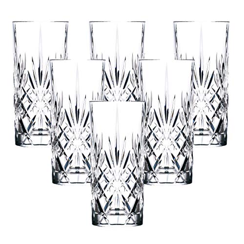 Lorren Home Trends Melodia Crystal HighBall set of 6 - Image 1