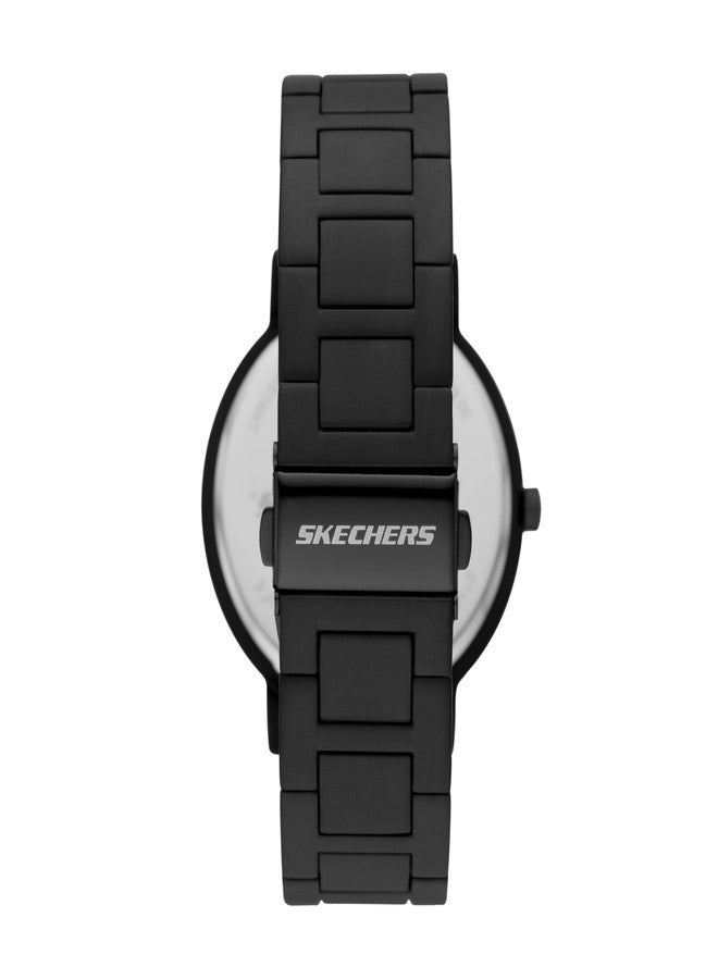 Skechers Men's Ardmore Quartz Three-Hand Watch, Color: Black (Model: SR5143), Ardmore Blackout, Men's Analog - Image 3
