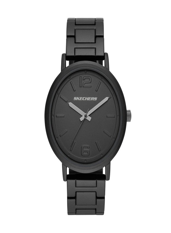 Skechers Men's Ardmore Quartz Three-Hand Watch, Color: Black (Model: SR5143), Ardmore Blackout, Men's Analog - Image 1