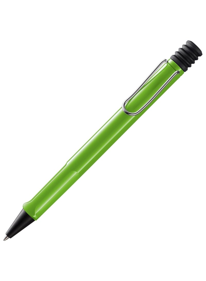 LAMY قلم حبر جاف سفاري طرف متوسط حبر أسود برميل أخضر - Image 1