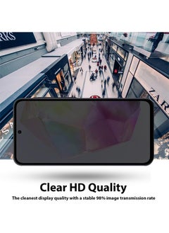 SNBFA Privacy Screen protector compatible with Samsung Galaxy A35 Screen Protector Tempered Glass [Anti-Glare][HD Full Coverage][Easy Installation][Scratch Resistant]  - Image 5