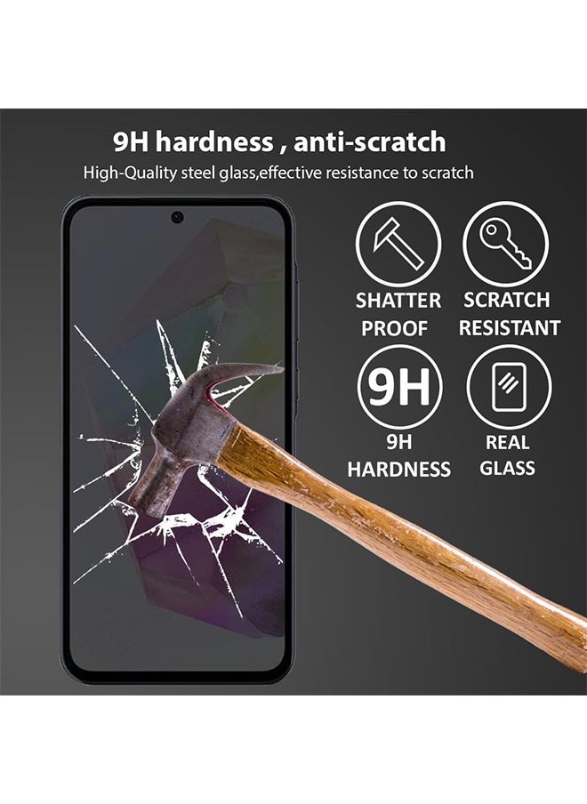 Privacy Screen protector compatible with Samsung Galaxy A35 Screen Protector Tempered Glass [Anti-Glare][HD Full Coverage][Easy Installation][Scratch Resistant]