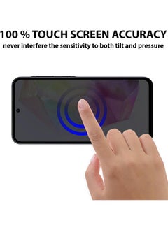 SNBFA Privacy Screen protector compatible with Samsung Galaxy A35 Screen Protector Tempered Glass [Anti-Glare][HD Full Coverage][Easy Installation][Scratch Resistant]  - Image 4