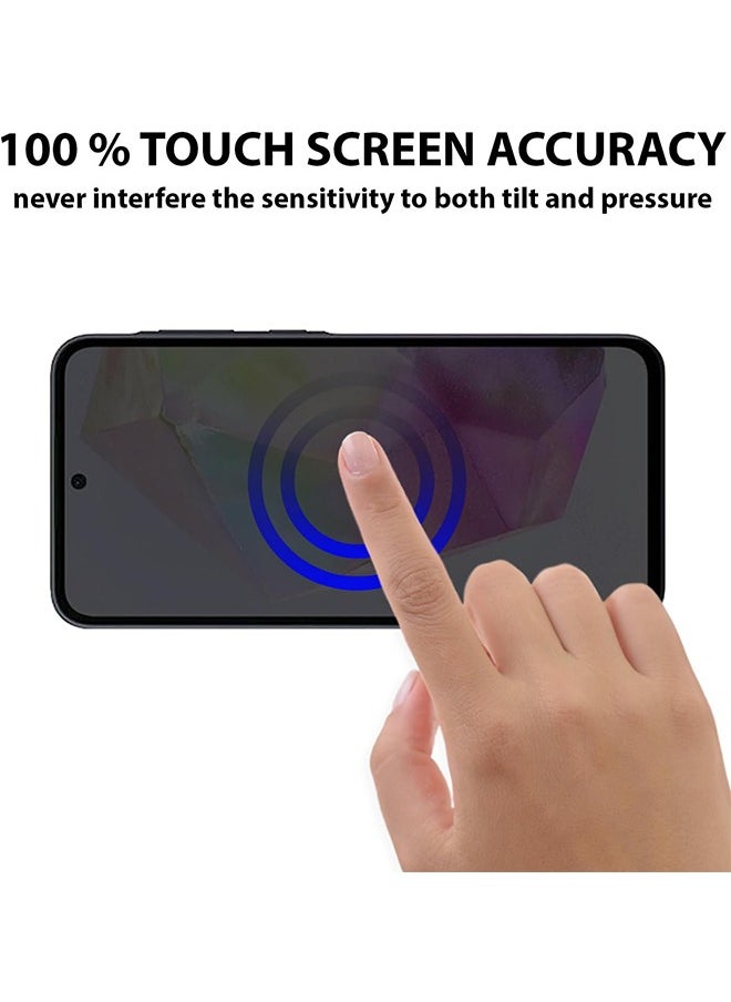 Privacy Screen protector compatible with Samsung Galaxy A35 Screen Protector Tempered Glass [Anti-Glare][HD Full Coverage][Easy Installation][Scratch Resistant]