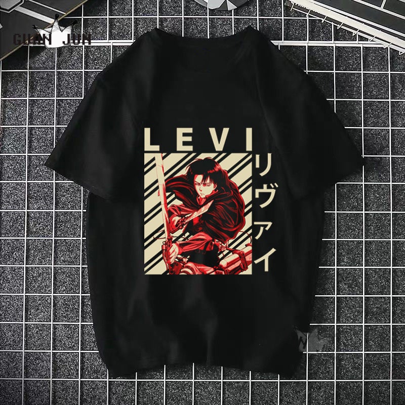 Attack Giant T-Shirt Two-Dimensional Japanese Anime Pure Cotton Pattern Short Sleeve New Top - Image 5
