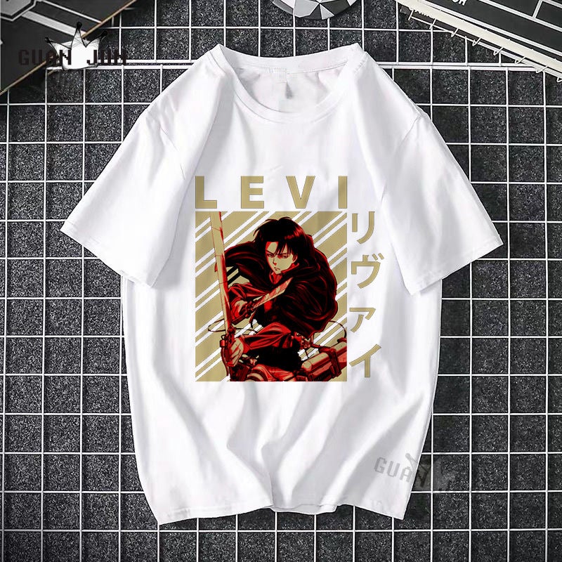 Attack Giant T-Shirt Two-Dimensional Japanese Anime Pure Cotton Pattern Short Sleeve New Top - Image 4