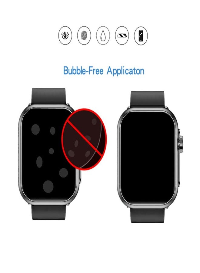 MIHENCE Screen Protector Compatible for Jacoosa K62 Smartwatch, 3D Full Screen Coverage PMMA Protective Film for K62 1.85'' Smart Watch (3 PCS) - Image 2