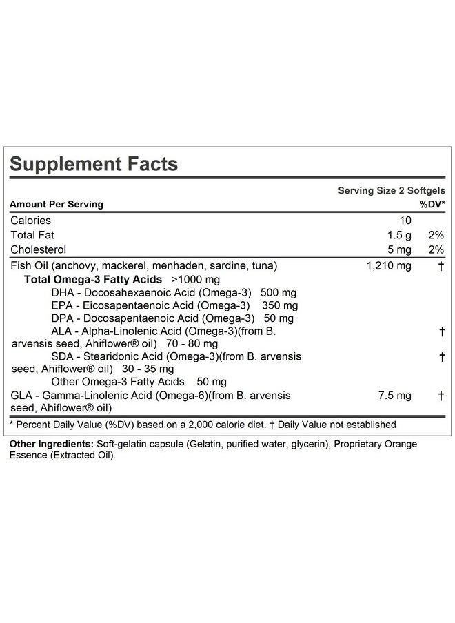 Andrew Lessman - Maximum Essential Omega3 Orange 60 Softgels Ultrapure High Potency Omega3 Oils. High Dha No Stomach Upset No Contaminants No Mercury. Small Easy To Swallow Softgels - Image 1