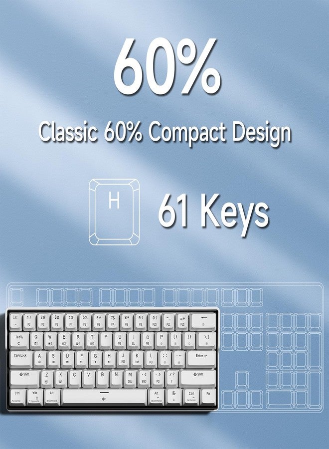 KEMOVE K61SE Gaming Mechanical Keyboard 60 Percent, Wired RGB Backlit N-Key Rollover Compact Mini 61 Keys Keyboard for PC Laptop, Red Switch - Image 2