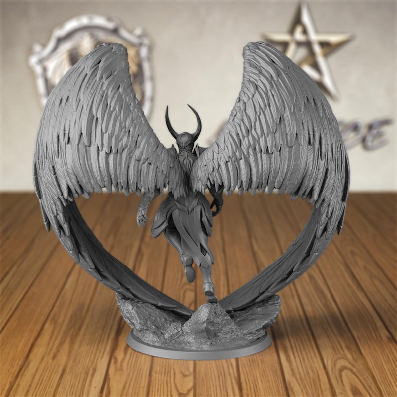 AUSPDICE Angel Fighter DND Miniatures for RPG Enthusiasts, 3D Printed War Gaming Plastic Figurine as Ideal Gift-S11 - Image 3