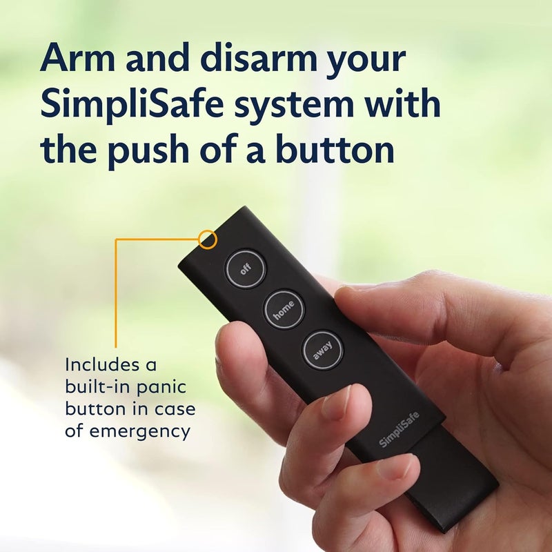 SimpliSafe KeyFob - Arm and Disarm Remotely - Built-in Panic Button - Compatible with Home Security System - Latest Gen - Image 1