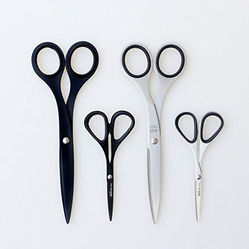 ALLEX\アレックス ALLEX Black Scissors for Office 6.5" All Metal Japanese Stainless Steel, Non Stick Coated Blade, Black, Made in JAPAN - Image 5