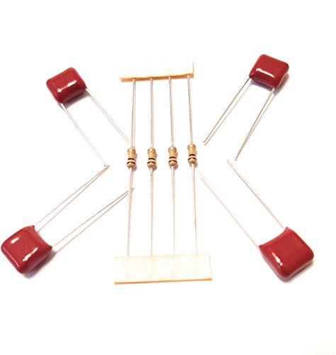 Axegrinderz 4 Pack Treble Bleed Kits .0022uf Film Caps 150k Fits Humbuckers or Single Coils - Image 1