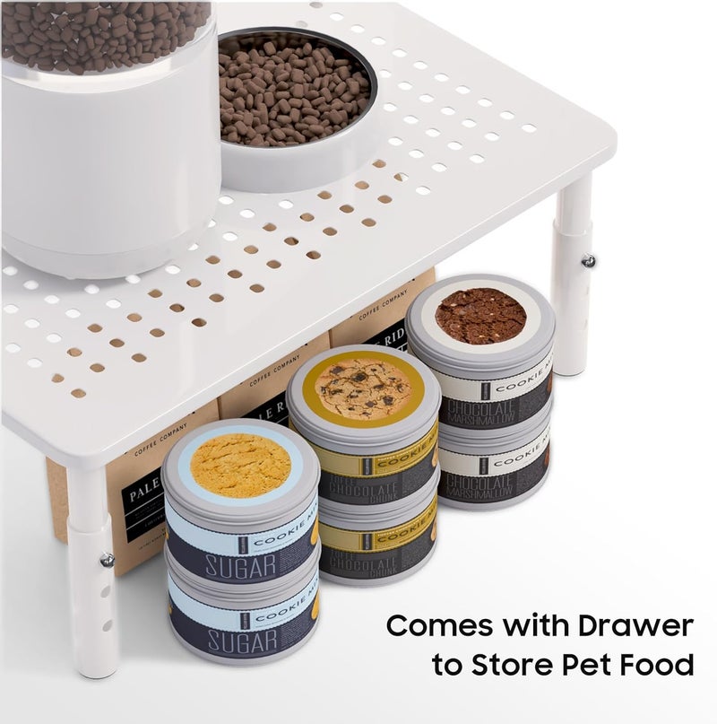 WSOWX Adjustable Automatic cat Feeder Stand - Non-Slip Elevated Holder for Cats/Dogs/Puppies, Universal Fit Automatic Feeders & Water Dispensers, Promotes Neck Health & Posture - Image 5