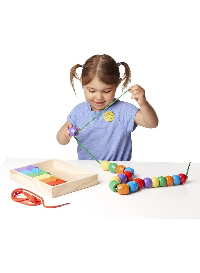 Melissa & Doug لعبة مطابقة الصور المغناطيسية الخشبية مع 119 مغناطيس وبطاقات مشهد مشاهد مغناطيسية للأطفال من عمر 3 سنوات فما فوق - Image 3