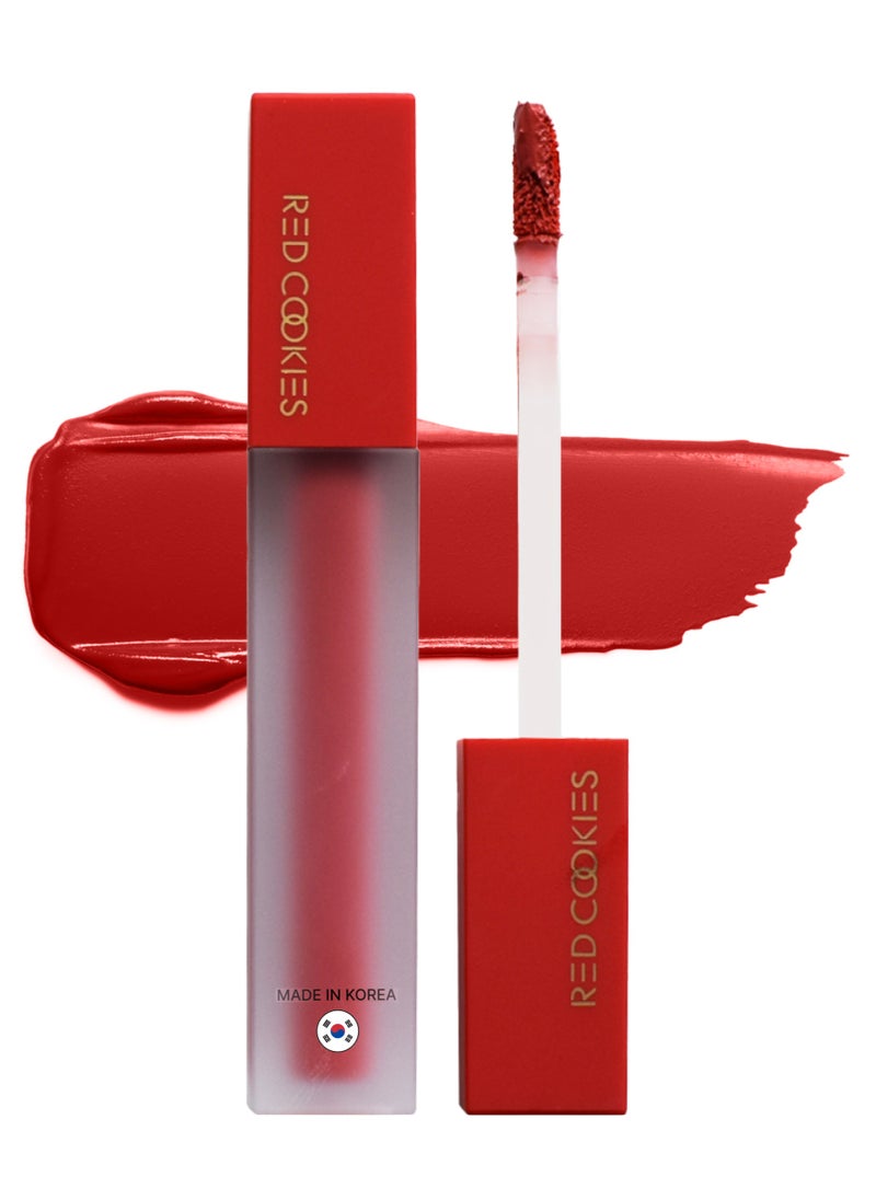 RED COOKIES - Korean Long Lasting Brownie Velvet Tint Lipstick - Shade: B7 Mood Coral - Image 1