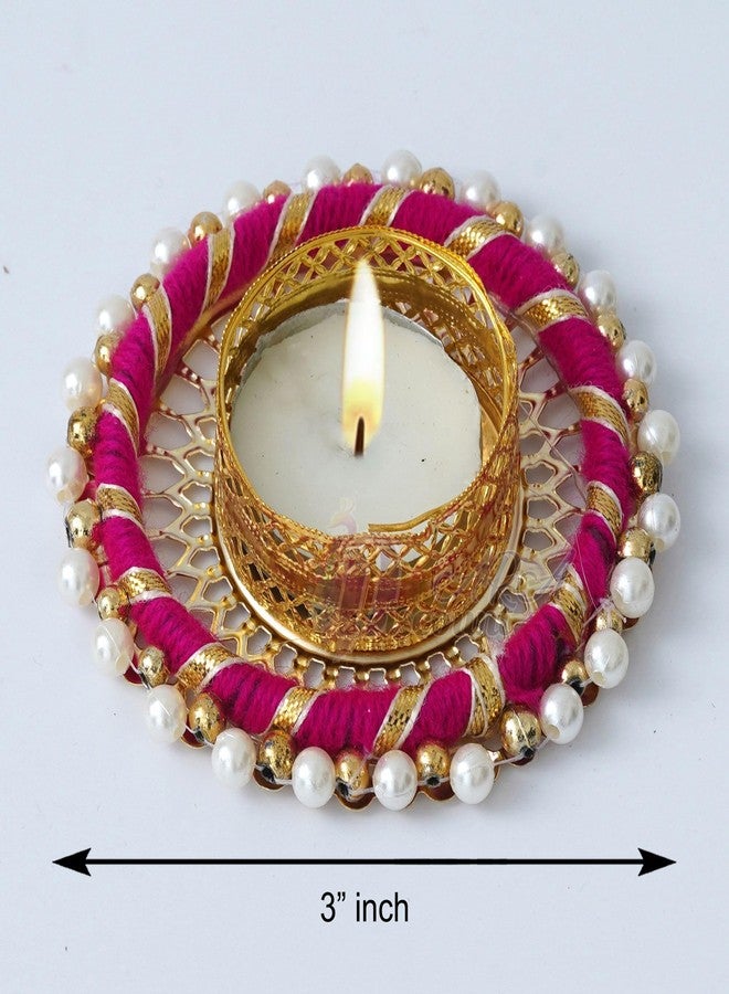 Discount ARA Tealight Holder/Recycled Material Rangoli Tealight Holder for Home & Office Decoration/Festival Decoration Items - Image 4