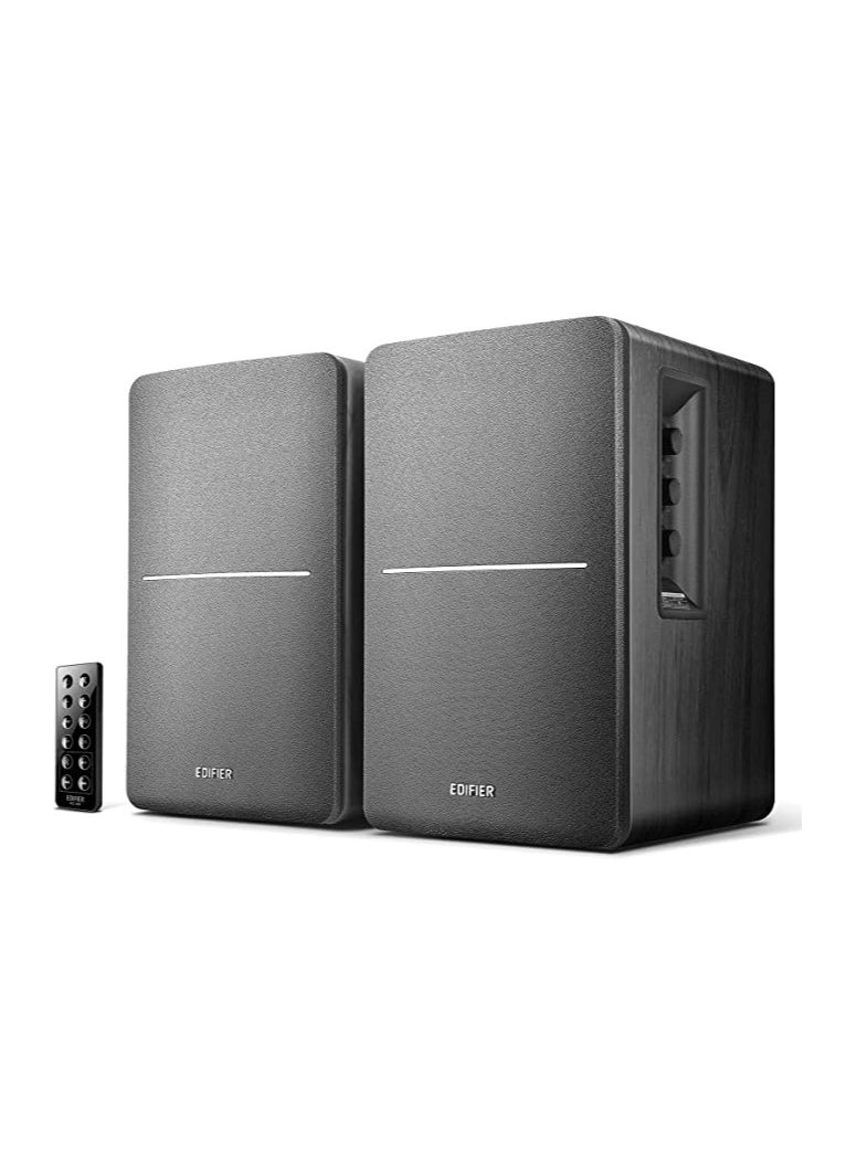 EDIFIER - R1280DB Powered Bluetooth Bookshelf Speakers - Optical Input - Wireless Studio Monitors - 4 Inch Near Field Speaker - 42w RMS R1280DB Black - Image 1