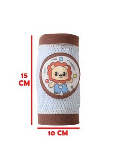 ZCM-HAPPY 4 Pairs Of Baby Knee Pads – Spring & Summer Mesh Thin Breathable Sports Knee Pads For Crawling, Cartoon Non-Slip Knee Pads  - Image 3