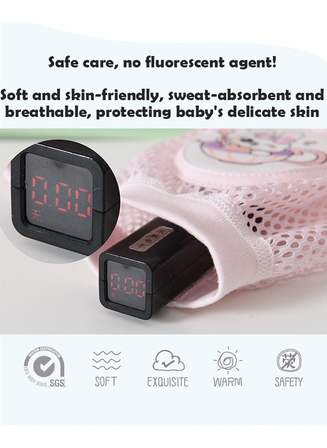 ZCM-HAPPY 4 Pairs Of Baby Knee Pads – Spring & Summer Mesh Thin Breathable Sports Knee Pads For Crawling, Cartoon Non-Slip Knee Pads  - Image 5