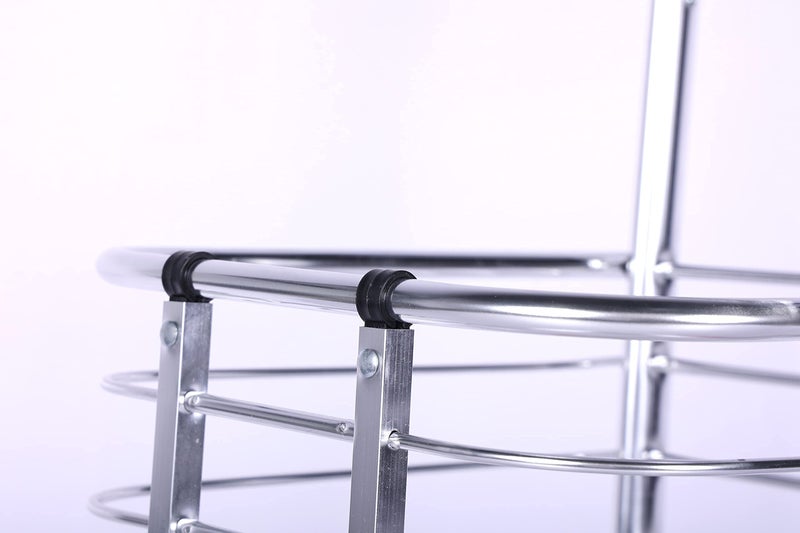 4tens Aluminium Portable Folding Grocery Shopping Supermarket Trolley Hand Truck Deluxe Utility Cart Light weight Space Saver Trolley Cart with 4 Wheel Personal Household Grocery Shopping Trolley Cart - Image 2