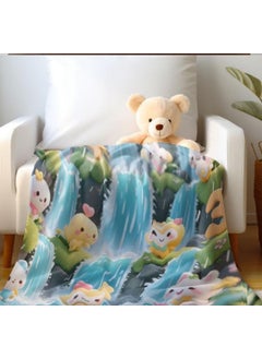 General Baby and children's cartoon flannel thin blanket (warm and comfortable, suitable for sleep, games) 70cm*100cm - 330  - Image 1