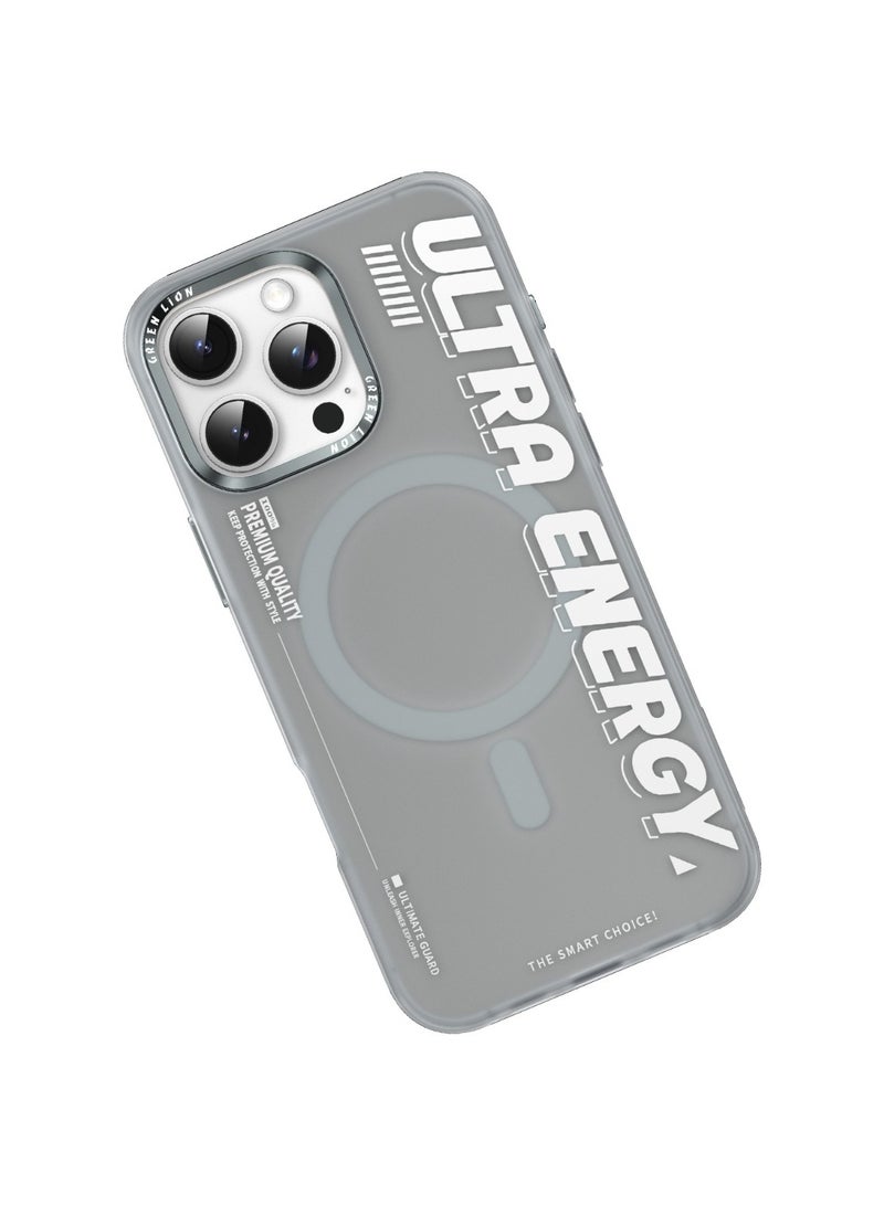 GREEN LION iPhone 16 Pro Ultra MagSafe Case / Protection with Style / Powerful Attraction / Creative Sport Style / Ultra-Shockproof / Anti-Scratch Edge / Anti-Fingerprint / Metal Buttons - Natural Titanium - Image 4