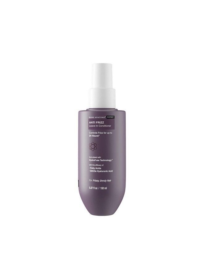 BARE ANATOMY - Anti Frizz Leave In Conditioner ; Deep Conditioned Frizz Controlled Hair For 24 Hrs ; Hyaluronic & Fatty Acids ; For Dry & Frizzy Hair ; Sulfate And Paraben Free ; Women And Men ;150Ml - Image 1