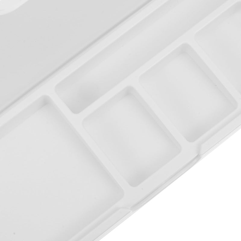 White Ergonomic Keyboard Wrist Rest Mouse Pad Tray With Hard Plastic Storage Organizer - Image 4