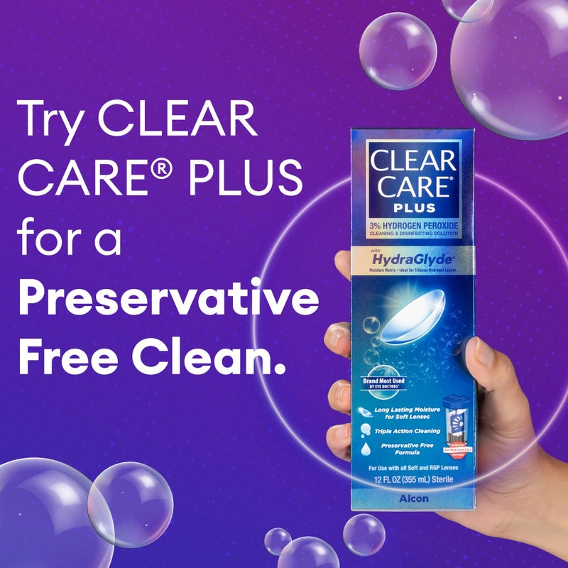 Clear Care Clear Care Plus Cleaning and Disinfecting Solution with Lens Case, Clear, 12 Fl Oz  - Image 4