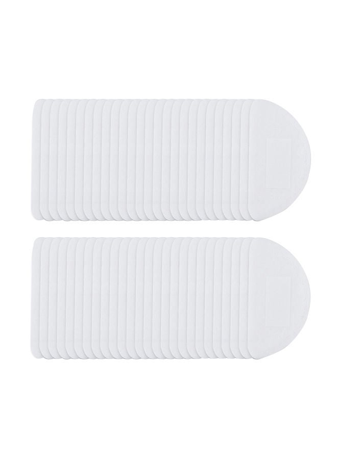 NIBEMINENT 50-Piece 3-Layer Disposable Face Mask Filter Pad White 12.5 x 6 8centimeter - Image 1