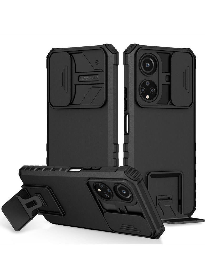 Case for Huawei honor x7 Case with Slide Camera Lens Kickstand High-Grade Bumpers Armor Shockproof Protective Cover for Honor x7 - Image 1