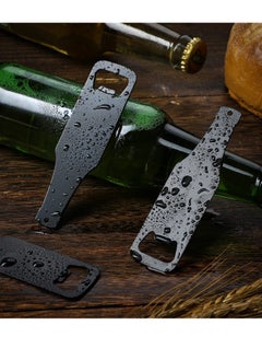KASTWAVE 16 Pcs Stainless Steel Bottle Opener Bottle Shaped Can Openers Black Soda Can Opener Flat Handle Bottle Opener for Home Kitchen Bar Restaurant Party Tools Supplies  - Image 3
