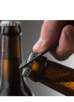 KASTWAVE 16 Pcs Stainless Steel Bottle Opener Bottle Shaped Can Openers Black Soda Can Opener Flat Handle Bottle Opener for Home Kitchen Bar Restaurant Party Tools Supplies  - Image 5