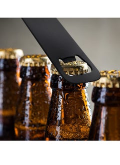 KASTWAVE 16 Pcs Stainless Steel Bottle Opener Bottle Shaped Can Openers Black Soda Can Opener Flat Handle Bottle Opener for Home Kitchen Bar Restaurant Party Tools Supplies  - Image 2
