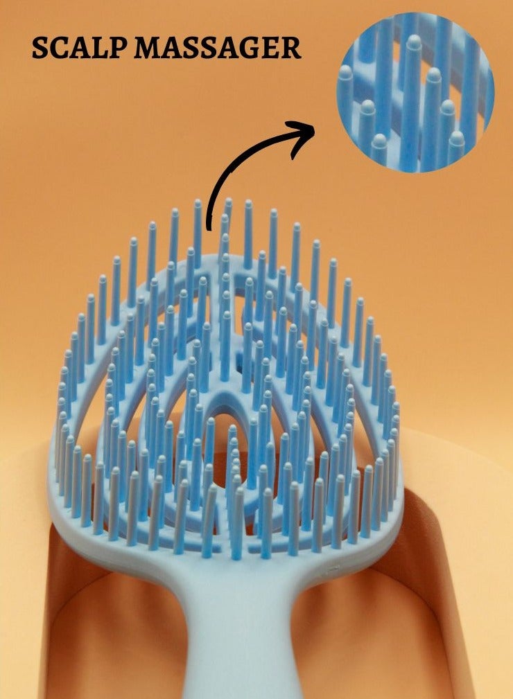 Prime HairBrush for Wet Curly Detangling Hair Scalp Massage Comb Easy to Clean Comb Blow Dry Styling Curling Straightening Tools for Salon Home Use - Image 5